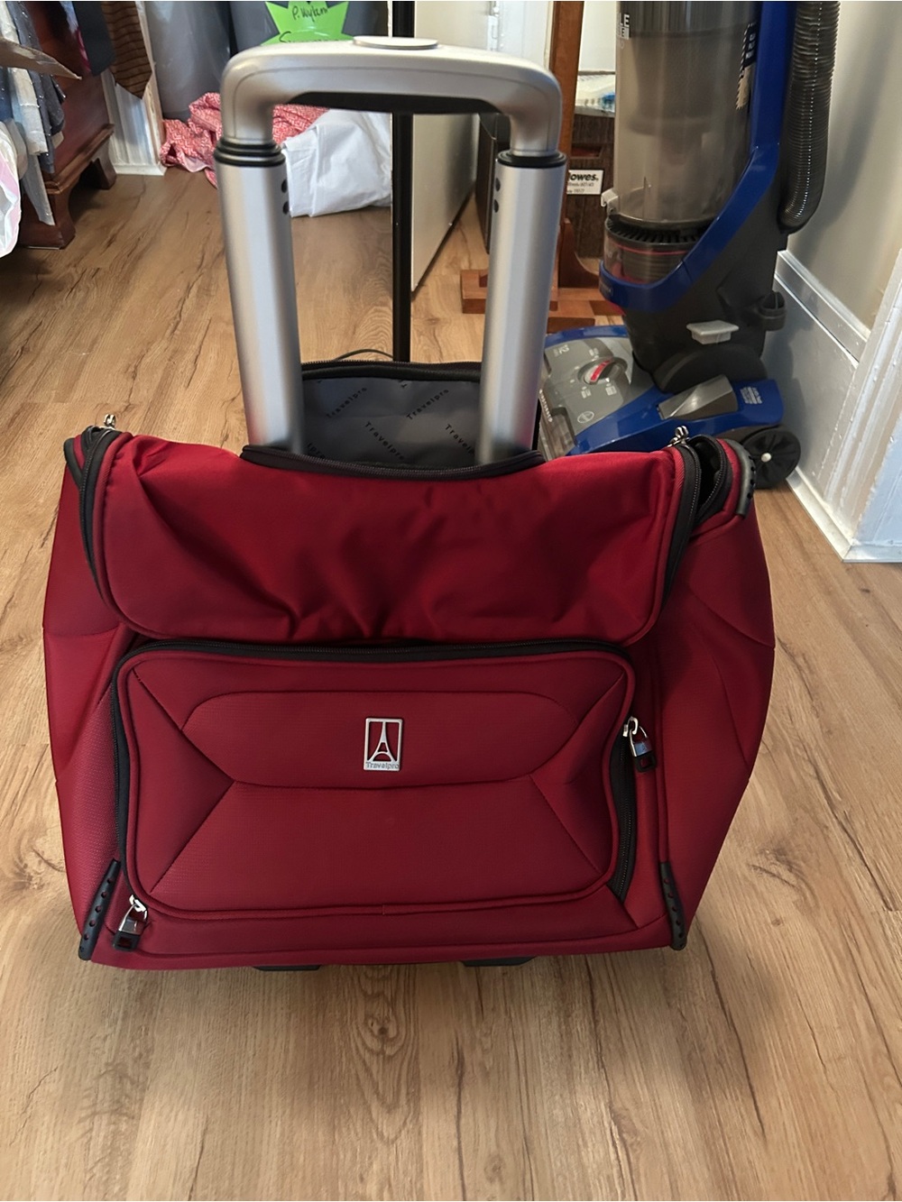 Travel Rolling Carry-On Bag - Red